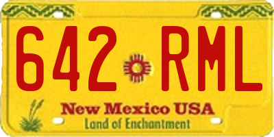 NM license plate 642RML