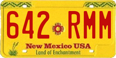 NM license plate 642RMM
