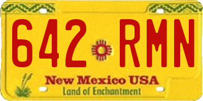NM license plate 642RMN