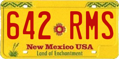 NM license plate 642RMS