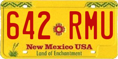 NM license plate 642RMU