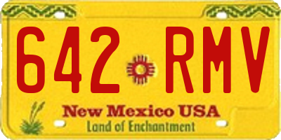 NM license plate 642RMV