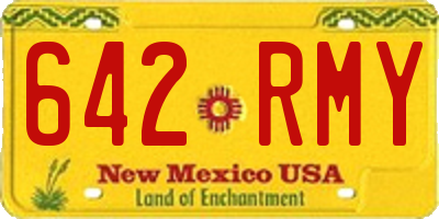 NM license plate 642RMY