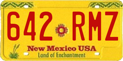 NM license plate 642RMZ