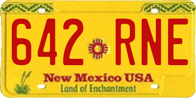 NM license plate 642RNE
