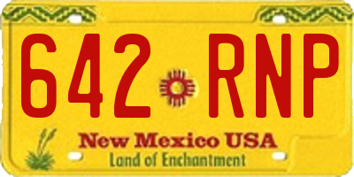 NM license plate 642RNP