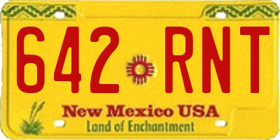 NM license plate 642RNT