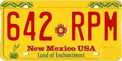 NM license plate 642RPM