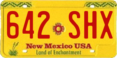 NM license plate 642SHX