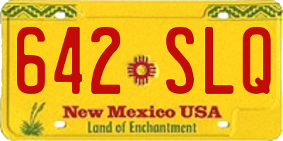 NM license plate 642SLQ
