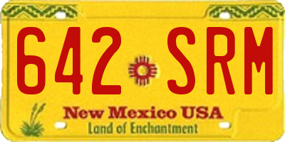 NM license plate 642SRM