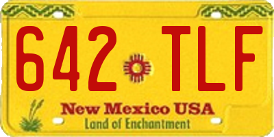 NM license plate 642TLF
