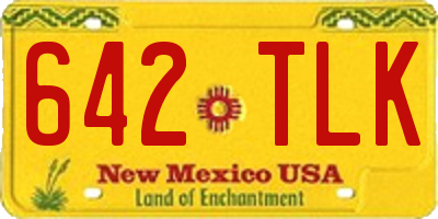 NM license plate 642TLK