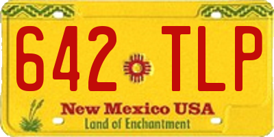NM license plate 642TLP