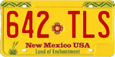 NM license plate 642TLS