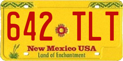 NM license plate 642TLT