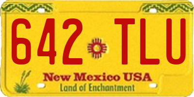 NM license plate 642TLU