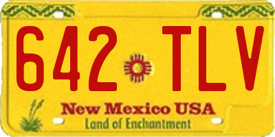 NM license plate 642TLV