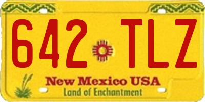 NM license plate 642TLZ