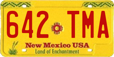 NM license plate 642TMA