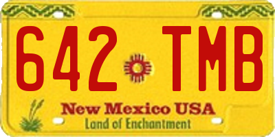 NM license plate 642TMB