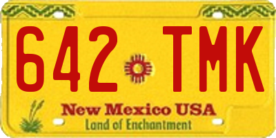 NM license plate 642TMK
