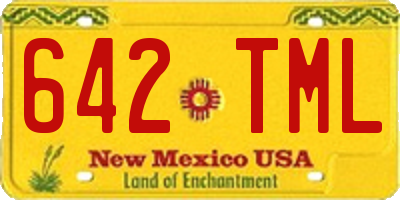 NM license plate 642TML
