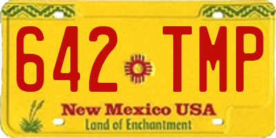 NM license plate 642TMP