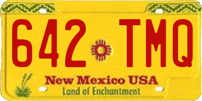 NM license plate 642TMQ