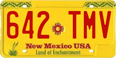 NM license plate 642TMV