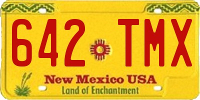 NM license plate 642TMX