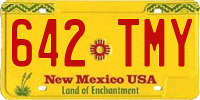 NM license plate 642TMY