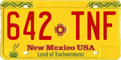 NM license plate 642TNF