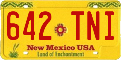 NM license plate 642TNI