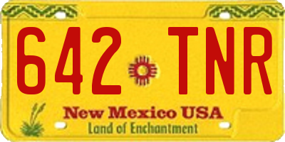 NM license plate 642TNR