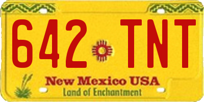 NM license plate 642TNT