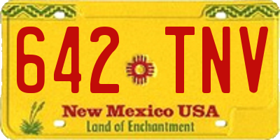 NM license plate 642TNV