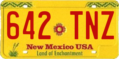NM license plate 642TNZ