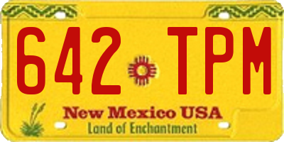 NM license plate 642TPM