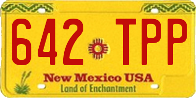 NM license plate 642TPP