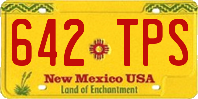 NM license plate 642TPS