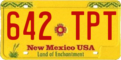NM license plate 642TPT