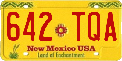 NM license plate 642TQA