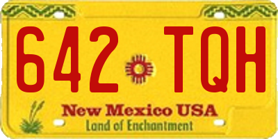 NM license plate 642TQH