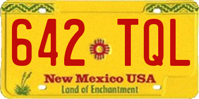 NM license plate 642TQL