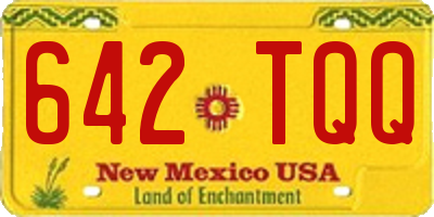 NM license plate 642TQQ