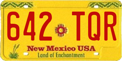 NM license plate 642TQR