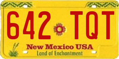 NM license plate 642TQT