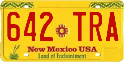 NM license plate 642TRA