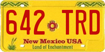 NM license plate 642TRD